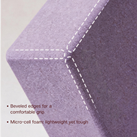 Fabricant de blocs de yoga en mousse EVA haute densité, brique 230x150x75mm, 280g, dureté 50 Shore, accessoires de fitness Pilates, OEM ODM personnalisé