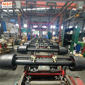 Fuwa HJ York meritor yonglizai l1type 11 tấn 127mm Vòng chùm 1850mm 1950mm 71.5 inch 77.5 inch Trailer <span class=keywords><strong>lowbed</strong></span> trục - Product Image 2