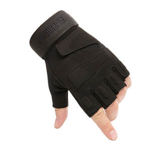 ถุงมือกีฬากลางแจ้งแบบครึ่งนิ้ว หนังสังเคราะห์และโพลีเอสเตอร์ สไตล์คลาสสิก สำหรับทุกเพศ เหมาะสำหรับปั่นจักรยานและฝึกซ้อม - Product Image 6