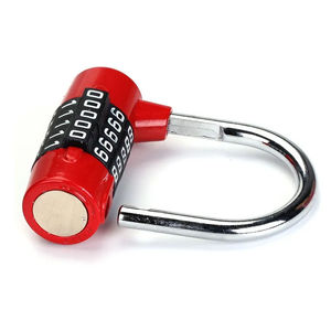 Large 5-<b>Digit</b> Adjustable Buckle Gym Locker Cabinet Security Window Password <b>Lock</b> Padlock Door Stainless Steel Black Carton Box - Product Image 5