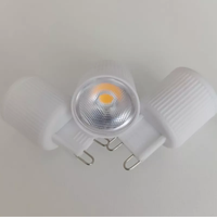 Nouveau produit Base de corps en céramique led lentille réflecteur à 15/24/36 degrés 3000K 3W G9 ampoule led