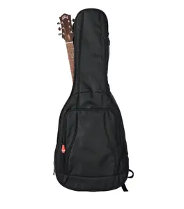 Estuche de transporte para guitarra acústica clásica personalizada, mochila acolchada suave, negro, OEM personalizado