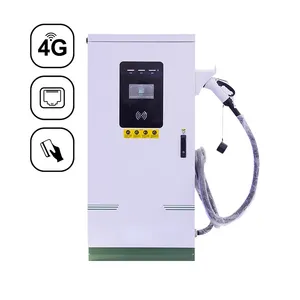 Commercial Smart Dual Gun CCS DC Electric Car EV Charger Station 60kw 80kw Fast EV Car Public Charging Station