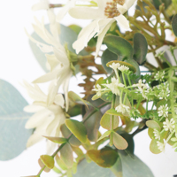 Vente chaude Automne-Couleur Artificielle Bambou En Pot Chrysanthème Mixte Mini Maison Vase Plantes Décoratives pour la Fête Des Mères Pâques