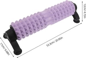 Rouleau de massage fitness en mousse EVA haute densité, support triangulaire portable, pour relaxation et massage - Product Image 2