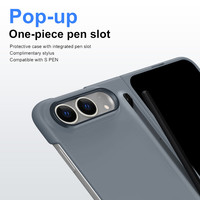 Étui pliable pour Apple iPhone Duo 5G, pour iPhone Ultra, pour iPhone Fold, coque mate effet peau avec stylet, avec Spen, avec film protecteur
