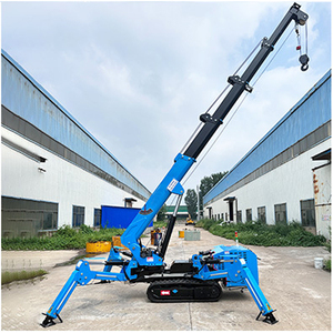 Grue araignée électrique sur chenilles haut de gamme de 2 à 5 tonnes, capacité personnalisable, avec élingue à câble métallique et double alimentation, fabriquée en Chine - Product Image 5