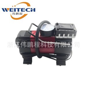 Compresor de Aire para Neumáticos Weitech de 12V, Monocilíndrico, con Manómetro Analógico, Bomba de Aire Portátil para Automóvil - Product Image 1