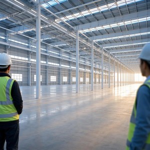 SUNRISE Cost Hay Shed, Conception professionnelle, Structure en acier léger préfabriquée pour la construction d'entrepôts - Product Image 1