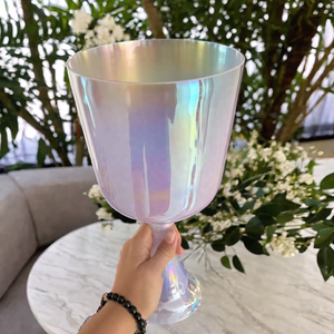Cáliz de Cristal Cósmico Púrpura de 6 Pulgadas con Cristal 99.99% Puro para Yoga y Meditación Curativa - Product Image 4