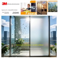Film givré 3M pour vitres de magasins et cloisons, translucide opaque pour l'intimité, film décoratif pour verre givré, moderne et simple