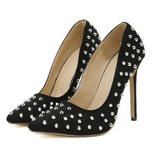 Nuevos Zapatos de Tacón Alto Plateados con Remaches, Diseño Peep Toe, de Charol, Transpirables y Antideslizantes para Oficina, Bodas y Primavera 2025 - Product Image 5