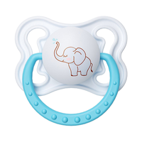 Sucettes pour bébés nouveau-nés en silicone à tête plate sans BPA, motif éléphant mignon, livraison gratuite de Yiwu, distributeur de fruits pour animaux de compagnie pour la dentition des bébés