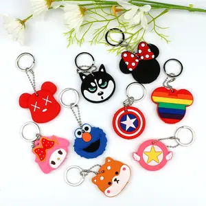 Giá Rẻ Giá Silicone <span class=keywords><strong>PVC</strong></span> cao su khác nhau mô hình nhân vật chất lượng cao tùy chỉnh <span class=keywords><strong>Keychain</strong></span> - Product Image 1