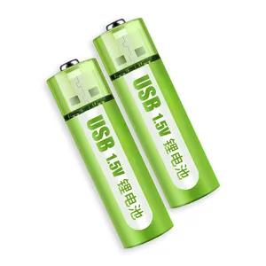 Vendita diretta in fabbrica etichetta personalizzata n. 5 USB batteria al litio ricaricabile 1.5V 1800mWh batteria al litio tensione costante