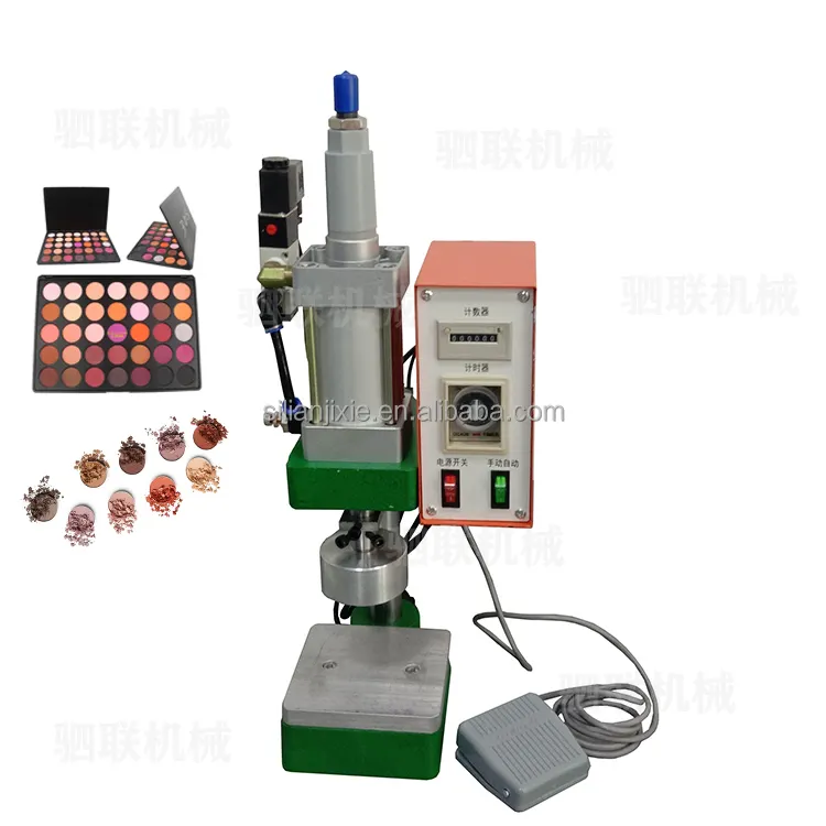 Small laboratory pneumatic semi-automatic powder press eye shadow machine blush machine