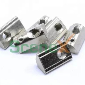 Pince de fixation solaire en aluminium avec trou fileté pour système de support photovoltaïque, traitement de surface par sablage - Product Image 1