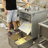 Kleine Schaal Semi Automatische Frieten Productielijn Bevroren Aardappel Vlokken Chips Verwerkingsbedrijf Maken Machines Voor Verkoop