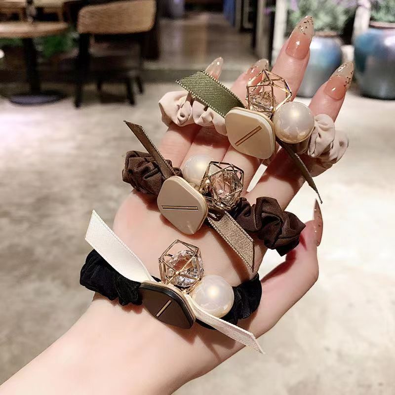 1PC Satin Silk Solid Color Scrunchies