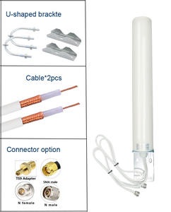 <span class=keywords><strong>Antena</strong></span> Omnidireccional <span class=keywords><strong>de</strong></span> Alta Ganancia <span class=keywords><strong>de</strong></span> Banda Completa 3G 4G 5G, Vertical, <span class=keywords><strong>de</strong></span> Doble Cable, 18DBi, 5m, para Conector Macho - Product Image 2