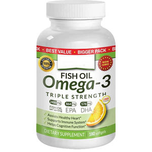Anwelife OEM Kapsul Softgel Minyak Ikan Omega-3 Kandungan Tinggi untuk Dewasa dengan EPA DHA 2400mg untuk Kesehatan Jantung & Dukungan Imunitas - Product Image 1