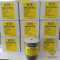Cordon anti-statique en fibre d'acier inoxydable à conductivité électrique permanente, durable, tressé, argenté, 6 mm