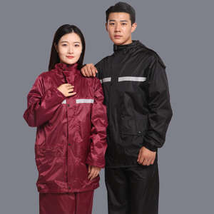 Ensemble imperméable et <span class=keywords><strong>pantalon</strong></span> de <span class=keywords><strong>pluie</strong></span> en tissu Oxford pour hommes et femmes, idéal pour la protection professionnelle en service (vente en gros) - Product Image 1