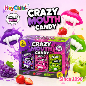Bonbons en gros personnalisés sous marque privée, délicieux assortiment de saveurs fruitées, bonbons Crazy Mouth Ring Pop, bonbons dents de vampire effrayantes, coffret cadeau pour enfants - Product Image 2