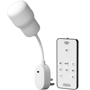 Mushroom Shape <b>Plug</b> In Night Light Led <b>Remote</b> Control Warm White 3 Color Change Eye Protection Flexible Neck Desk Lamp - Product Image 1