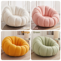 Fauteuil pivotant incurvé moderne en laine polaire, fauteuil inclinable à bascule respirant, super doux, facile à nettoyer, pour appartement et hôtel