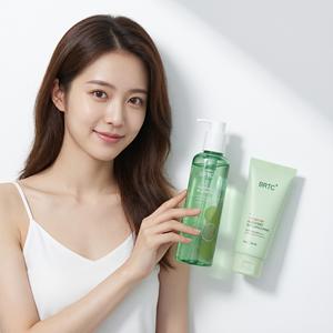 Set de Aceite Limpiador BRTC 300 ml con Espuma 20 ml para Cuidado Facial, Todo Tipo de Piel - Product Image 1