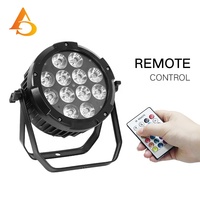 12 pièces 18w IP65 contrôle sans fil RGBWA + UV alimenté Par batterie charge Led Par lumière