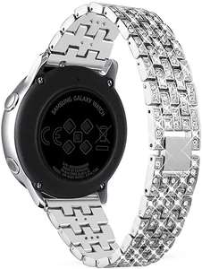 <span class=keywords><strong>Bracelet</strong></span> de montre en métal diamant de luxe 20mm 22mm pour <span class=keywords><strong>Samsung</strong></span> Galaxy <span class=keywords><strong>Watch</strong></span> 4 Classic <span class=keywords><strong>5</strong></span> <span class=keywords><strong>Pro</strong></span> 40/44/46/42/45mm <span class=keywords><strong>Bracelet</strong></span> - Product Image 5
