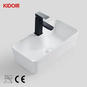 Kidoir设计陶瓷落地水槽浴室梳妆台石英梳妆台台面独立式浴室意大利洗手盆