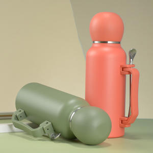 Nueva tendencia, botella de Camping de acero inoxidable de 1300ML, termo portátil aislado para té <span class=keywords><strong>Mate</strong></span>, termo de viaje con pajita de filtro - Product Image 1