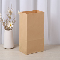 Sac à emporter en papier kraft brun personnalisé recyclable transporteur alimentaire de luxe offset numérique avec votre propre logo