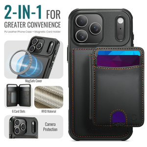 Productos de Venta Caliente, Funda Tipo Cartera Negra de Buena Calidad con Ranuras para Tarjetas, Funda Rosa para Teléfono Celular para Mujer, Compatible con iPhone 17 Air 16 15 Pro Max - Product Image 2