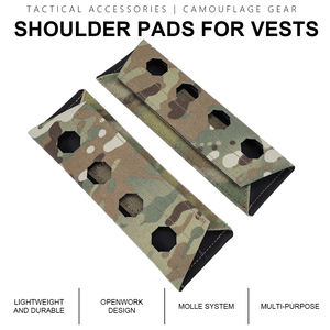 2PCS 500D Nylon Ferro Style Strap Padded Cover Tactical <b>Shoulder</b> <b>Pads</b> for Tactical Plate Carrier - Product Image 3