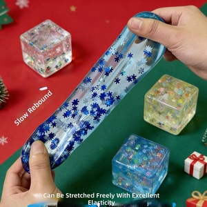 Jouet anti-stress en caoutchouc en forme de glaçons de maltose, style Noël, vente en gros, cadeau pour jeunes et adultes d'âge moyen - Product Image 3