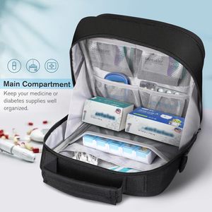 Borsa Organizer con Tracolla e Chiusura a Cerniera, Custodia Termica per Insulina ed EpiPen, Borsa da Viaggio Isolata per Forniture Diabete e <span class=keywords><strong>Asma</strong></span> - Product Image 3
