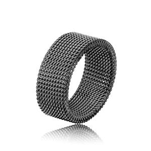 Dj076 Anello Geometrico in Acciaio Inossidabile, Gioiello Unisex Moderno e Alla Moda, Design Semplice, Regalo per Uomini e Donne - Product Image 2