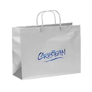 Matte Gelamineerd Papier Afwerking Winkelen Promotionele Tote Tas