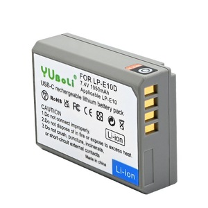 Batería LP-E10D de 1050mAh Tipo-C para Canon EOS 1300D 1100D 1200D, Certificación CE RoHS, Venta al Por Mayor, Calidad Premium, Segura - Product Image 3