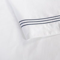 Draps en percale de satin 100% coton 400 fils pour la literie à domicile et les linge d'hôtel