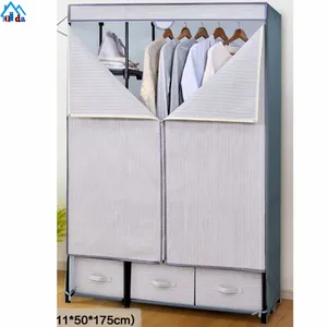 collapsible rail clothes assembled purity easy clean folding wholesale wardrobe simple wardrobe