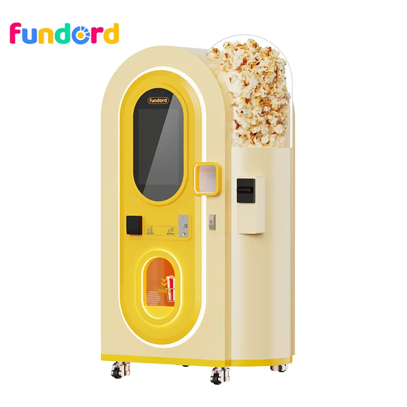 Fundord Pop n Go Machine à popcorn numérique pour le maïs Machine à popcorn intelligente pour enfants Machine à popcorn automatique