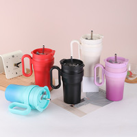 Mug de voyage isotherme en acier inoxydable 304, 750 ml, à double paroi avec poignée, pour café, isolation thermique 6-12 heures, idéal pour le bureau