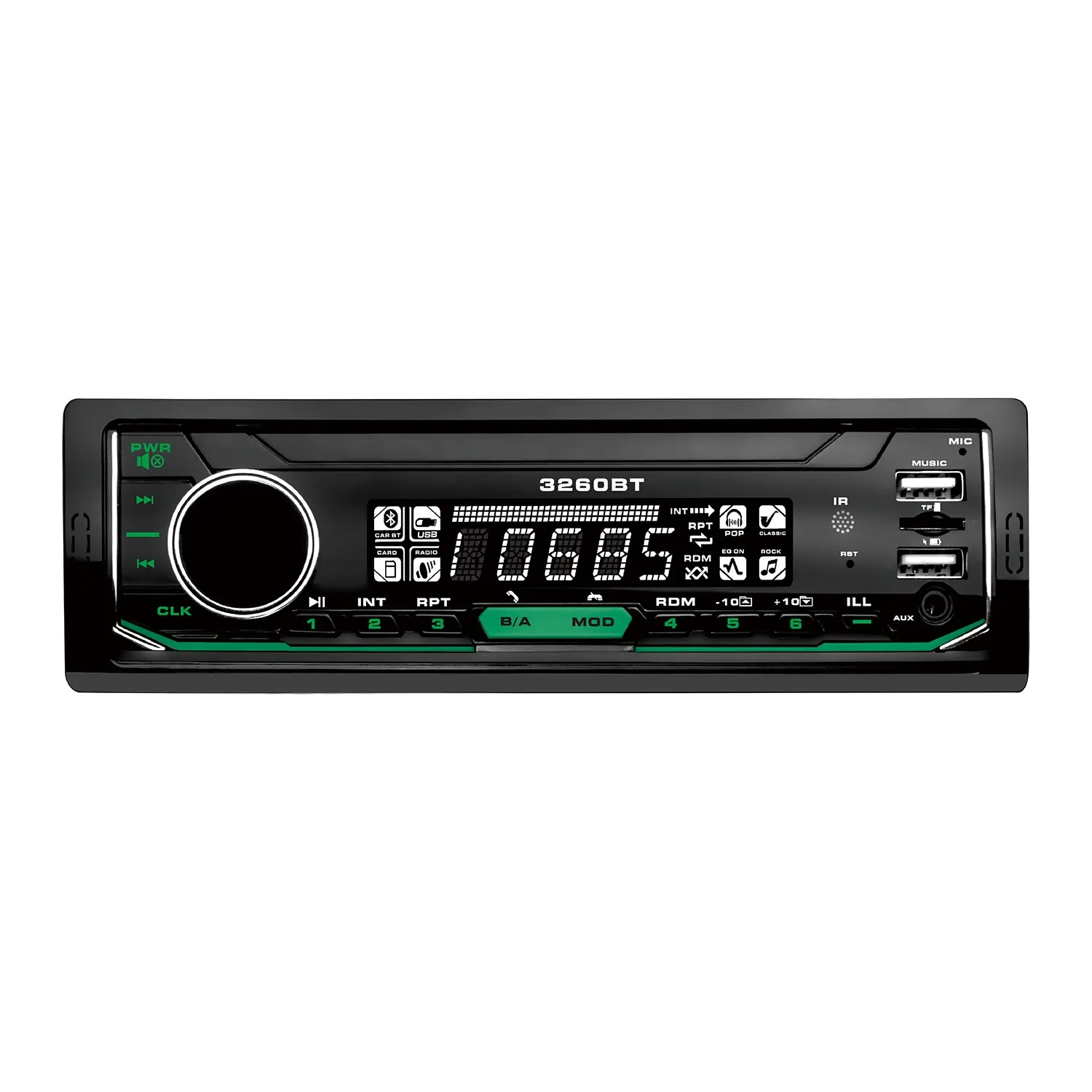 Pemutar Dvd Mobil Universal BT 7388ic, Radio mobil kontrol seluler dengan fungsi pemutar MP3 LCD Digital kustom harga rendah untuk mobil
