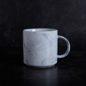 Marble Ceramic Mug Single Piece Pink For <b>Coffee</b> Tea Gift Home Use - Product Image 4