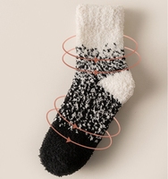 Chaussettes en peluche pour hommes-Chaussettes colorées chaudes et douces pour l'hiver à l'intérieur